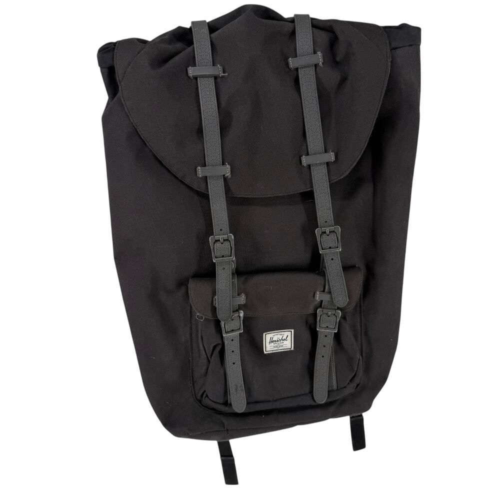Herschel Backpack Little America Black On Black Laptop Travel Classic Bag Padded